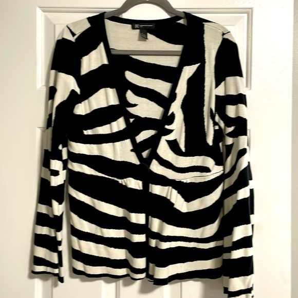 INC Animal Print Cardigan - Picture 1 of 6